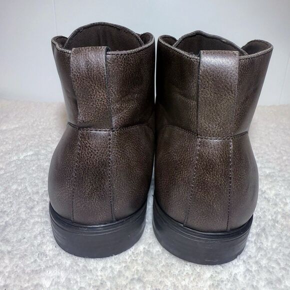 Van Heusen Brown Leather Boots Men\'s Vander Size 9 main image 8